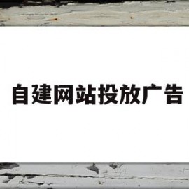 自建网站投放广告(自建网站投放广告怎么做)