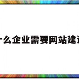 什么企业需要网站建设(什么企业需要网站建设呢)