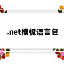 .net模板语言包的简单介绍