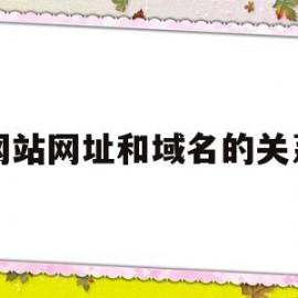 网站网址和域名的关系(网址和域名的概念)