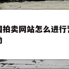 中国拍卖网站怎么进行营销活动(中国拍卖网站怎么进行营销活动的)