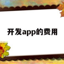 开发app的费用(开发app的费用多少)