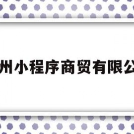 苏州小程序商贸有限公司(苏州小程序商贸有限公司是干嘛的)