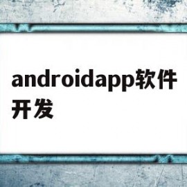 androidapp软件开发(android app开发流程)