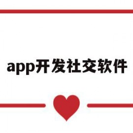 app开发社交软件(app开发社交软件是骗局吗)