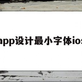 app设计最小字体ios(iphone怎么设置最小的字)