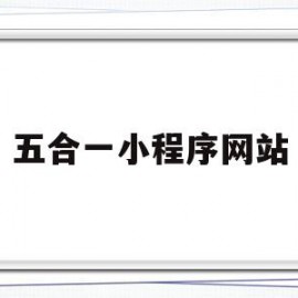 五合一小程序网站(五合一建站的app有用吗)