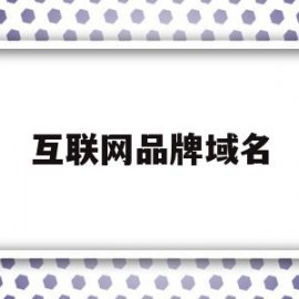 互联网品牌域名(互联网域名管理中心认证域名注册服务机构)