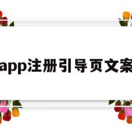 app注册引导页文案(app引导页用什么软件做)
