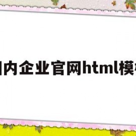 国内企业官网html模板(免费网站模板html前端)