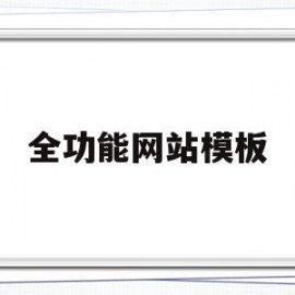 全功能网站模板(功能类网站)