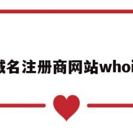 域名注册商网站whois(域名注册网址)