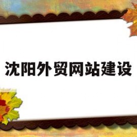 沈阳外贸网站建设(沈阳外贸公司招聘信息)