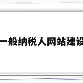 一般纳税人网站建设(一般纳税人网上申报流程)