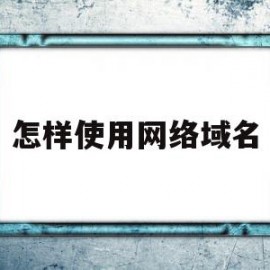 怎样使用网络域名(怎样使用网络域名访问)