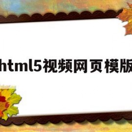 html5视频网页模版(支持html5的视频网站)