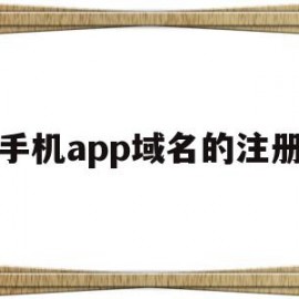 手机app域名的注册(注册手机域名登录网址是什么)