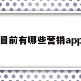 目前有哪些营销app(目前有哪些营销方式)