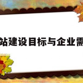 网站建设目标与企业需求(网站建设目标与企业需求分析)