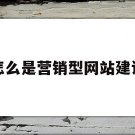 怎么是营销型网站建设(什么是营销型网站)