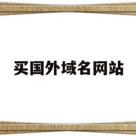 买国外域名网站(国外域名交易网站)