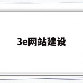 3e网站建设(3e项目是什么)