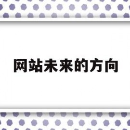 网站未来的方向(网站发展方向)