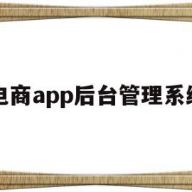 包含电商app后台管理系统的词条