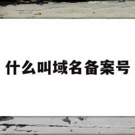 什么叫域名备案号(域名备案是啥意思)