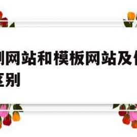 定制网站和模板网站及仿站的区别(定制网站的制作流程)
