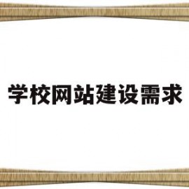 学校网站建设需求(网站建设需求分析报告)