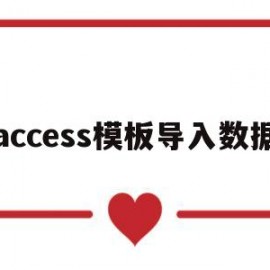 access模板导入数据(access导入excel数据的文件格式有哪些)