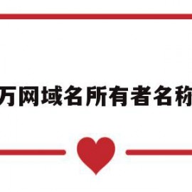 万网域名所有者名称(域名所有者是填写公司还是个人名称)