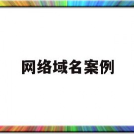 网络域名案例(网络域名案例分析)