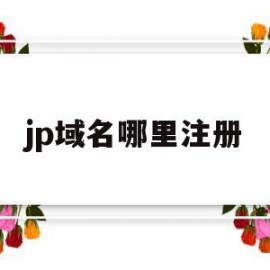 jp域名哪里注册(注册jp域名需要准备的)