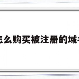 怎么购买被注册的域名(买了域名怎么注册域名邮箱)