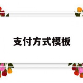 支付方式模板(支付方式怎么写)