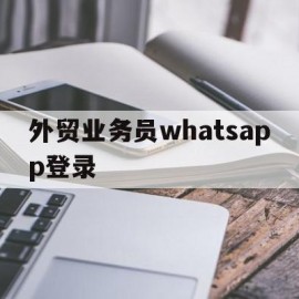 包含外贸业务员whatsapp登录的词条