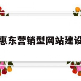 惠东营销型网站建设(惠州营销型网站建设)