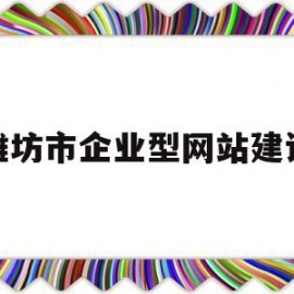 潍坊市企业型网站建设(潍坊市企业型网站建设项目)