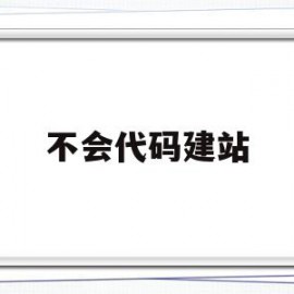 不会代码建站(不会代码怎么办)