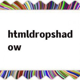 关于htmldropshadow的信息