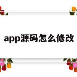 app源码怎么修改(怎么修改源码里面的信息)
