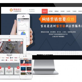 网站建设网络设计营销类网站模板