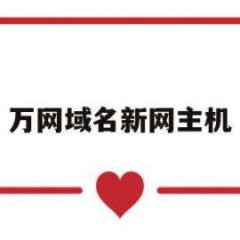 万网域名新网主机(万网域名查询和注册)