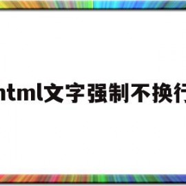 html文字强制不换行(html网页中强制换行的标签)