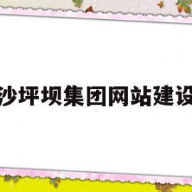 沙坪坝集团网站建设(沙坪坝项目)