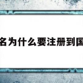 域名为什么要注册到国外(为什么要把域名转出到国外)