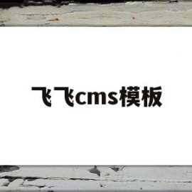 飞飞cms模板(飞飞cms怎么添加播放器)