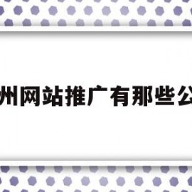 包含漳州网站推广有那些公司的词条